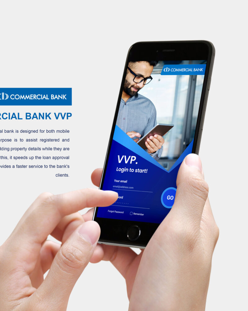 Commercial Bank VVP Mobile and Web app